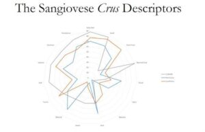 web graph of sangiovese crus descriptors