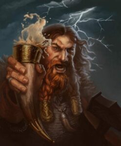 norse god and mead 