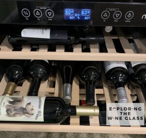 shelves slid out on new air wine fridge