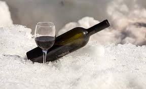 chilled red wine