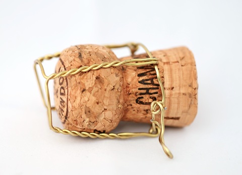 champagne cork and cage