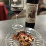 hazelnut cheesecake and Dracaena Wines Cabernet Franc