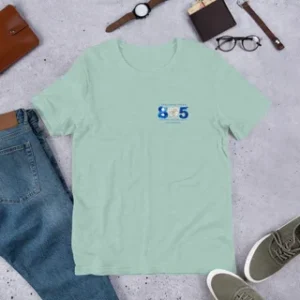 t-shirt with love 805 on it