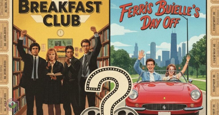 flyer for ferris bueller and breakfast club trivia night