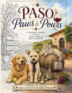 coloring book of animals of paso wineries